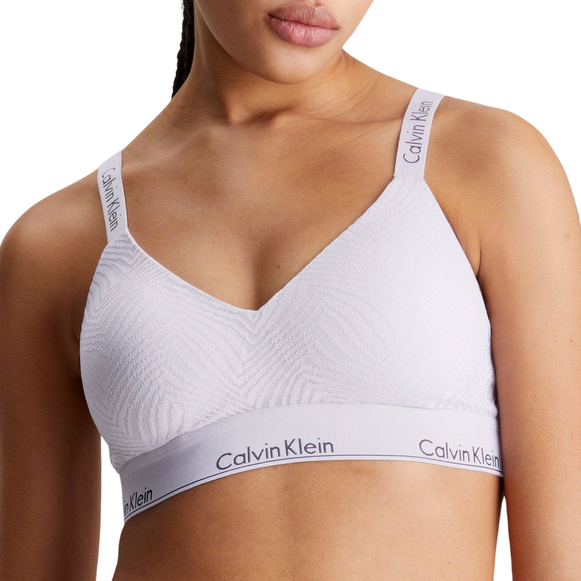 Calvin klein white bralette best sale